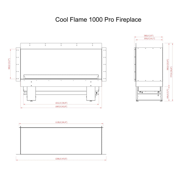 Cool Flame 1000 jednostranný krb