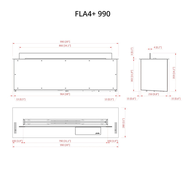FLA4+ 990 - automatický bioethanolový hořák
