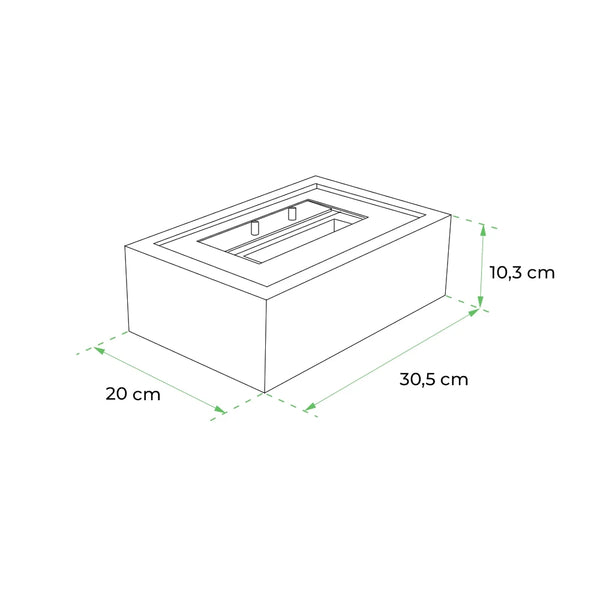Vložka do bioethanolového krbu - 30,5 cm