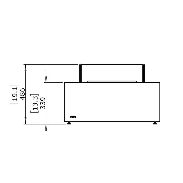 Base 30 - Teak Bioethanol Fire Pit