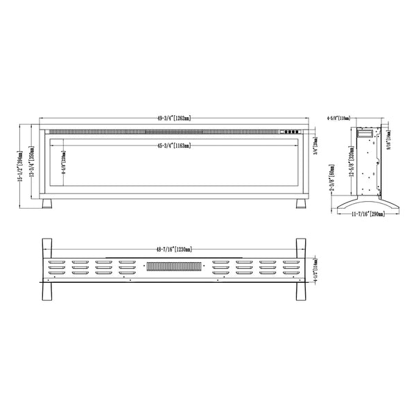 Regal 126 elektrický krb