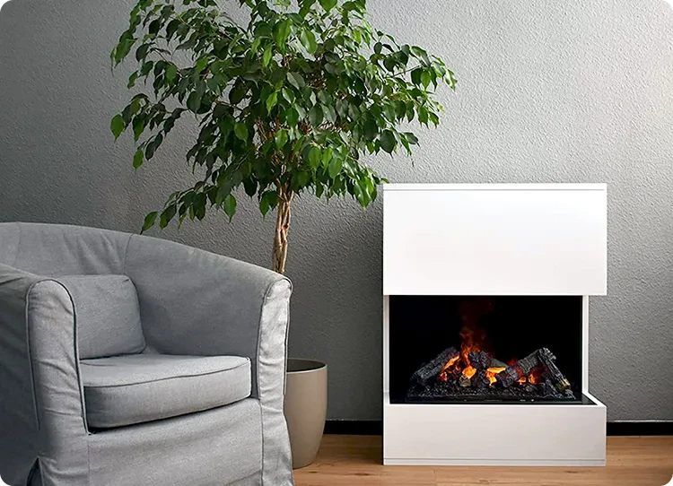 Krb Glow Fire opti-myst v bílé barvě
