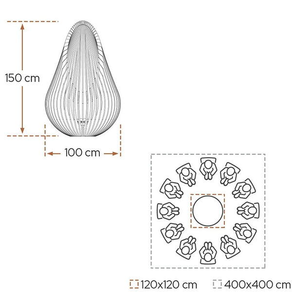 Dewdrop XL ohniště
