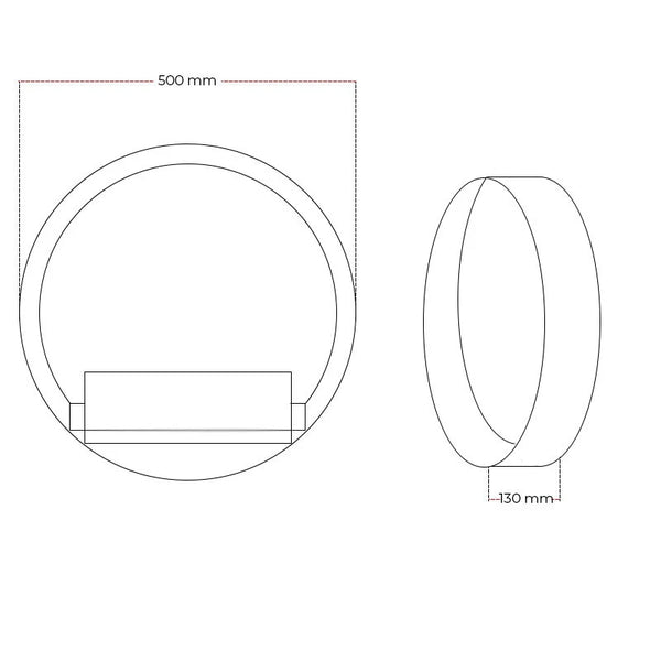 Delaware S kulatý designový krb - Ø50 cm
