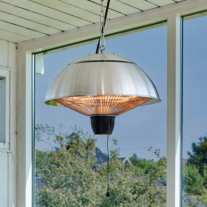 Terasový ohřívač závěsný 600–1500 W, HA, Ø42 cm