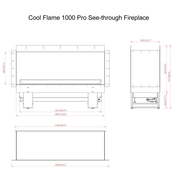 Cool Flame 1000 ostrovní krb
