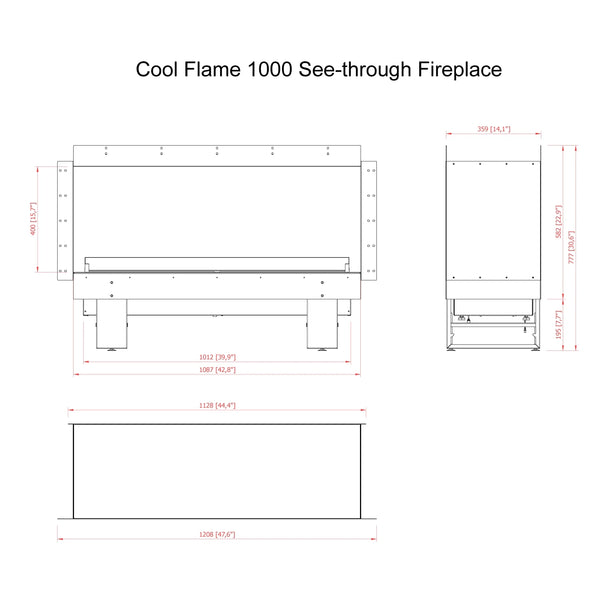 Cool Flame 1000 krb jako dělicí stěna