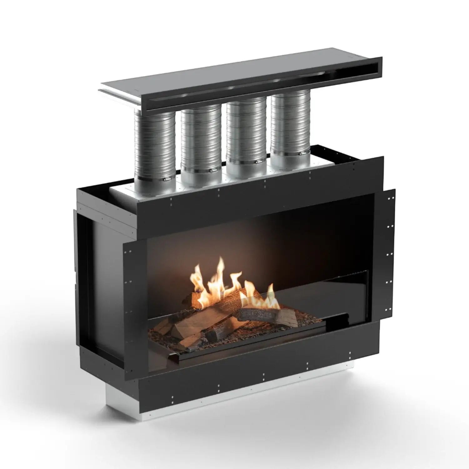 Flogs Box 1000 jednostranný (ventilace do místnosti) – bioethanolový krb