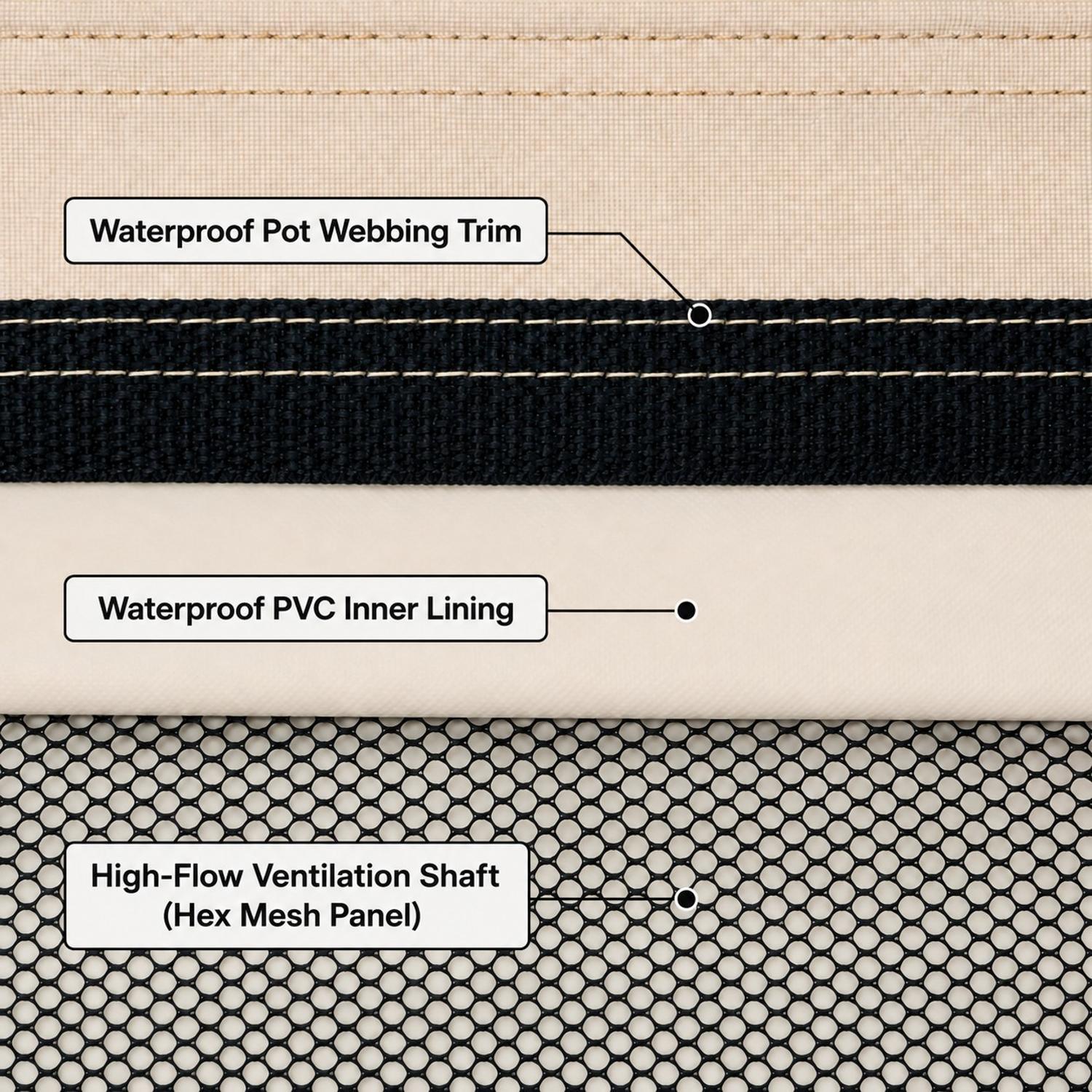 Premium Cover Fire Table Square L
