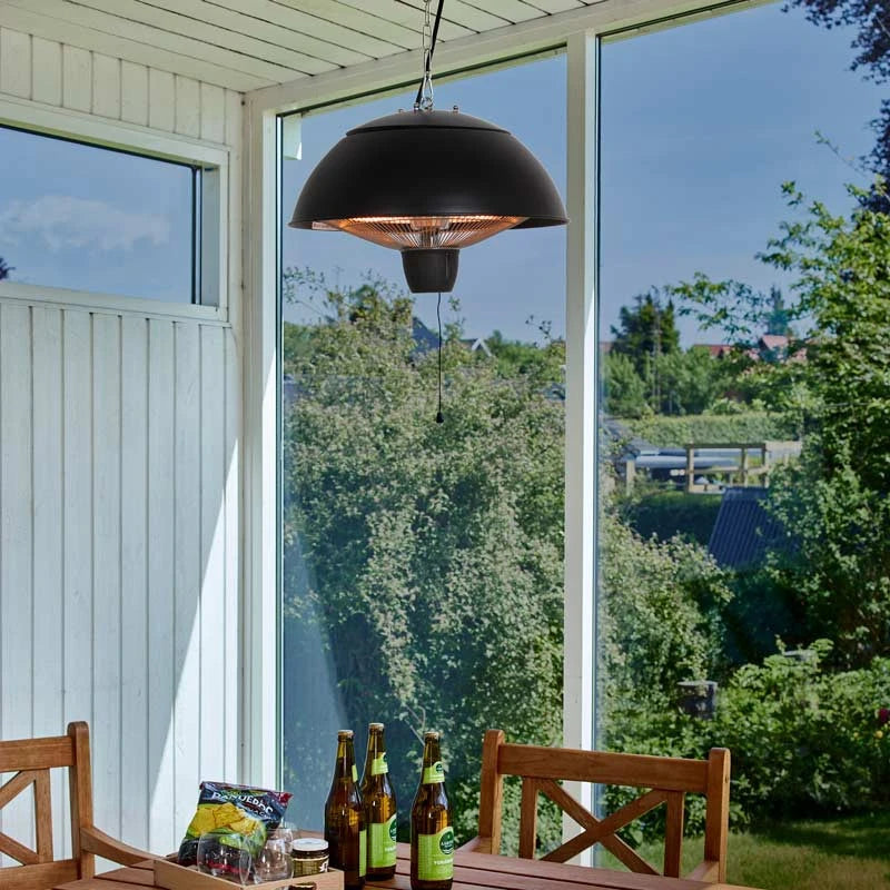 Závěsné terasové topidlo 600-1500 W, HA, Ø42 cm