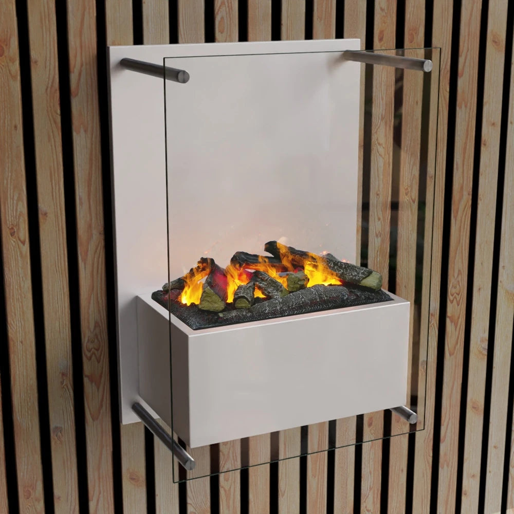 Yosemite nástěnný vodní parní krb - bílý