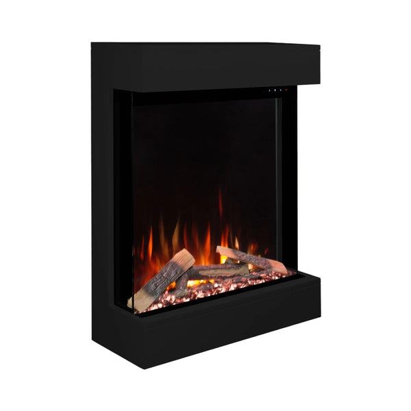 Dame Black Electric Fireplace | Sleek Design & 1.5 kW Heat Output