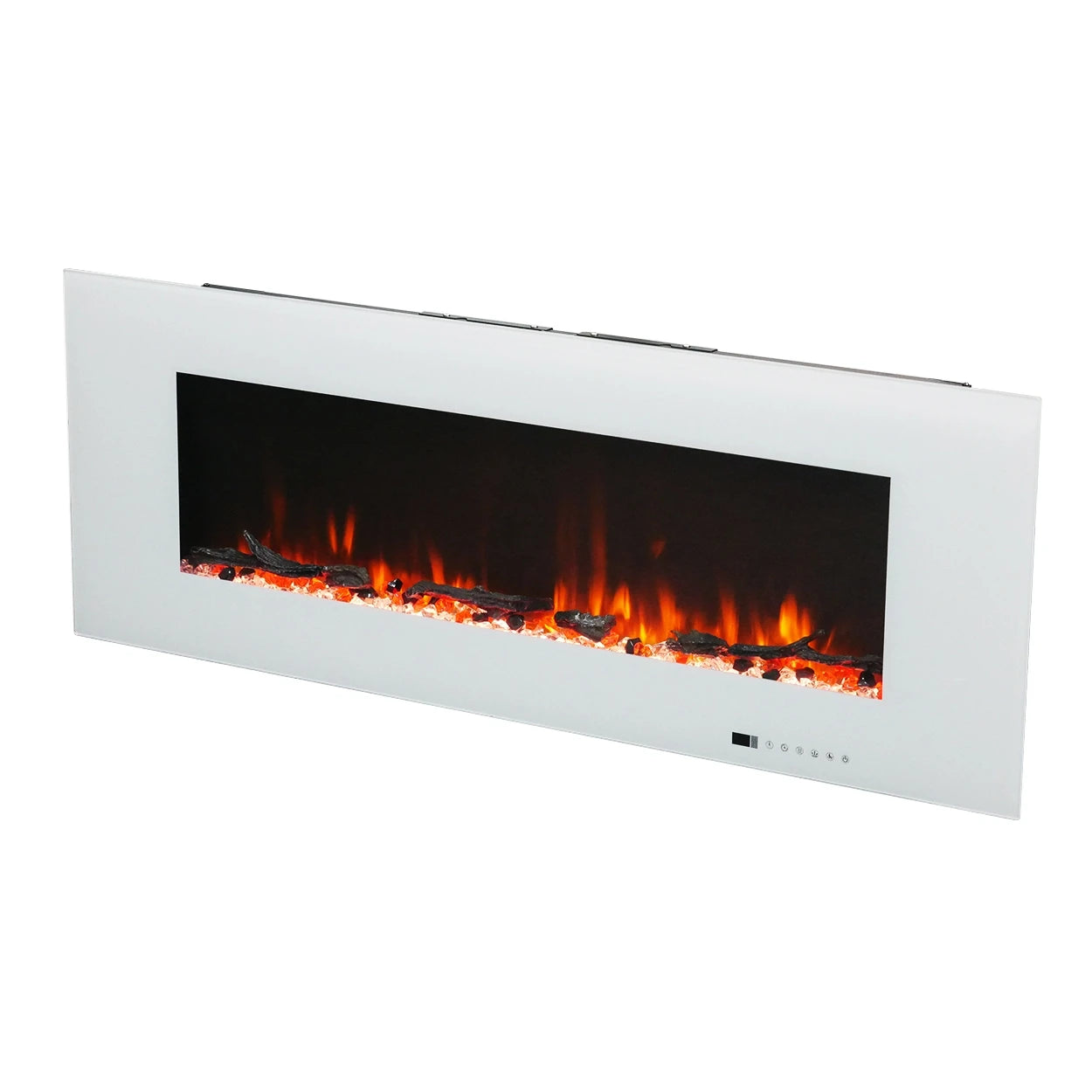 Azurite elektrický krb – bílý – 127 cm