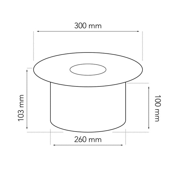 Kulatý biolihový hořák 5 litrů (Ø: 26 cm)