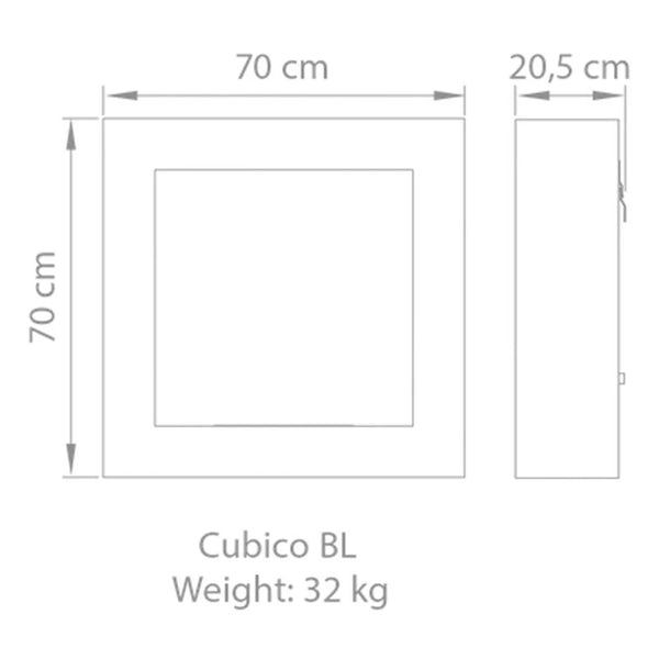 Safretti Cubico BL - kartáčovaná ocel