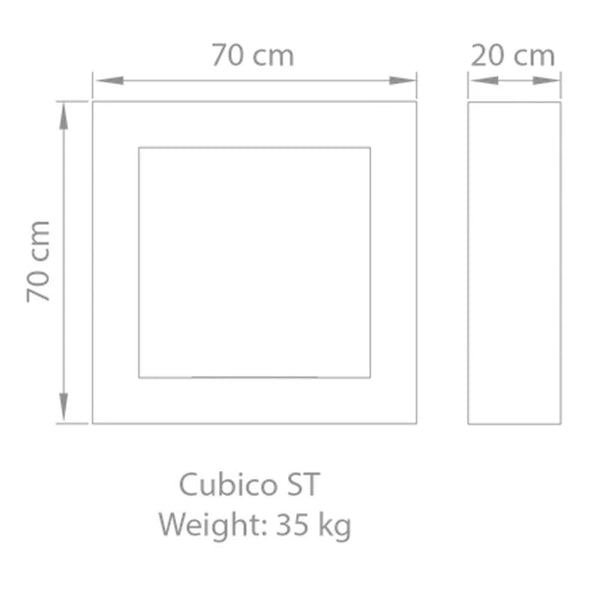 Safretti Cubico ST - broušená ocel