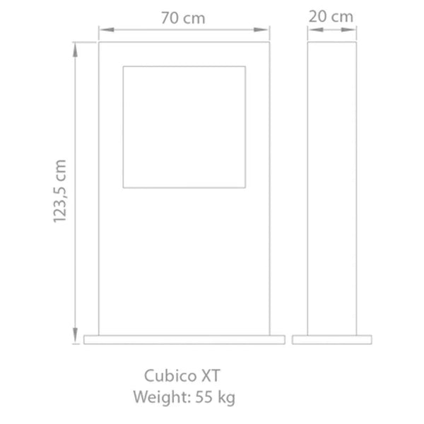 Safretti Cubico XT - kartáčovaná nerezová ocel