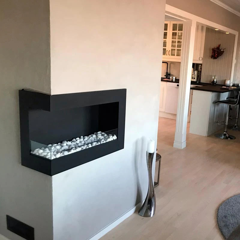 Rohový bio krb 70 cm (levý)