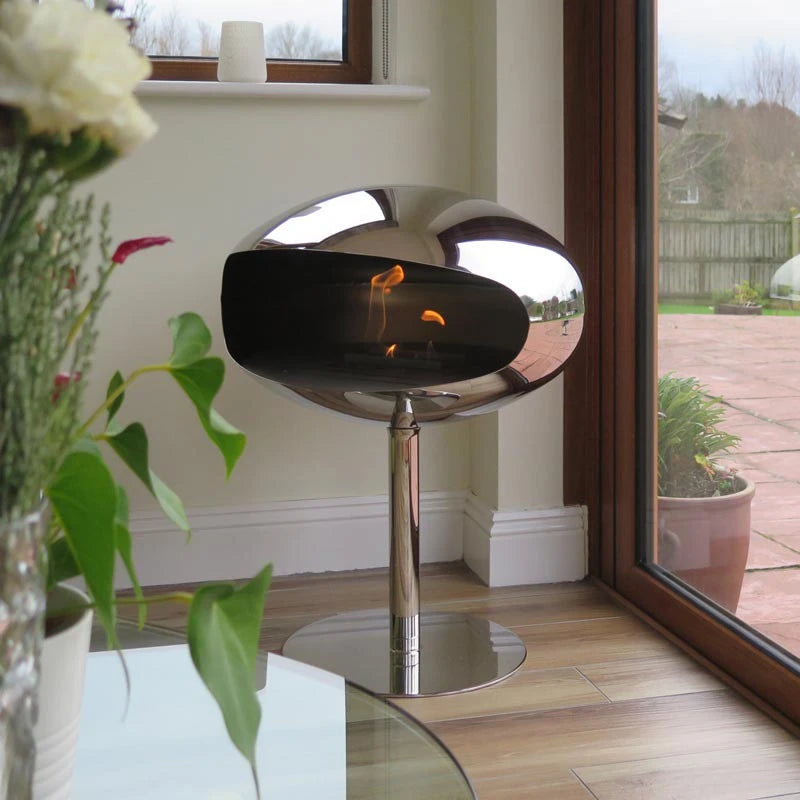 Cocoon Pedestal – leštěná ocel