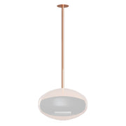 Leštěný měděný stropní držák a tyč – Cocoon Fires
