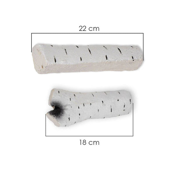 Keramika březové dřevo 6 ks.