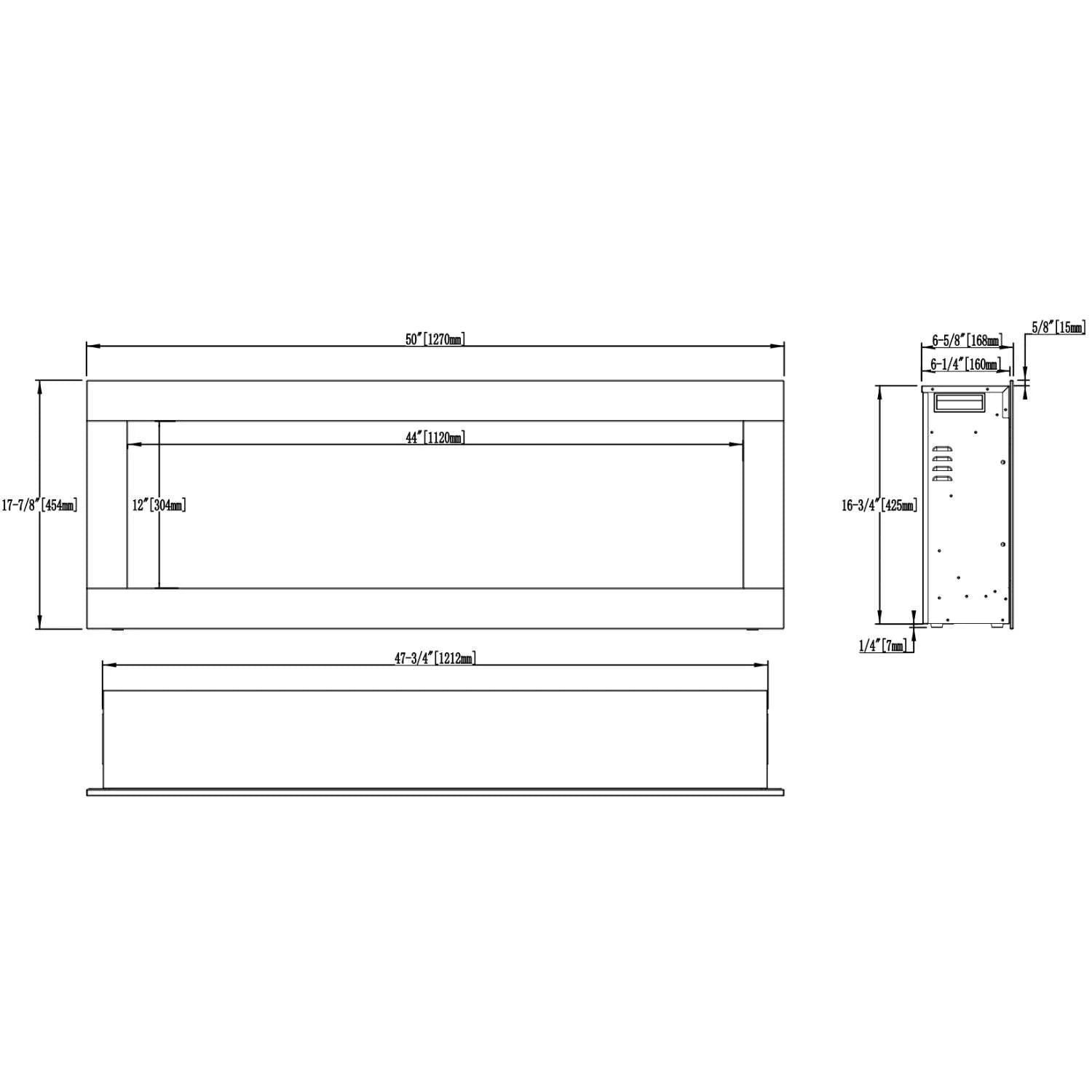 Aflamo Diamond 128 cm elektrický krb