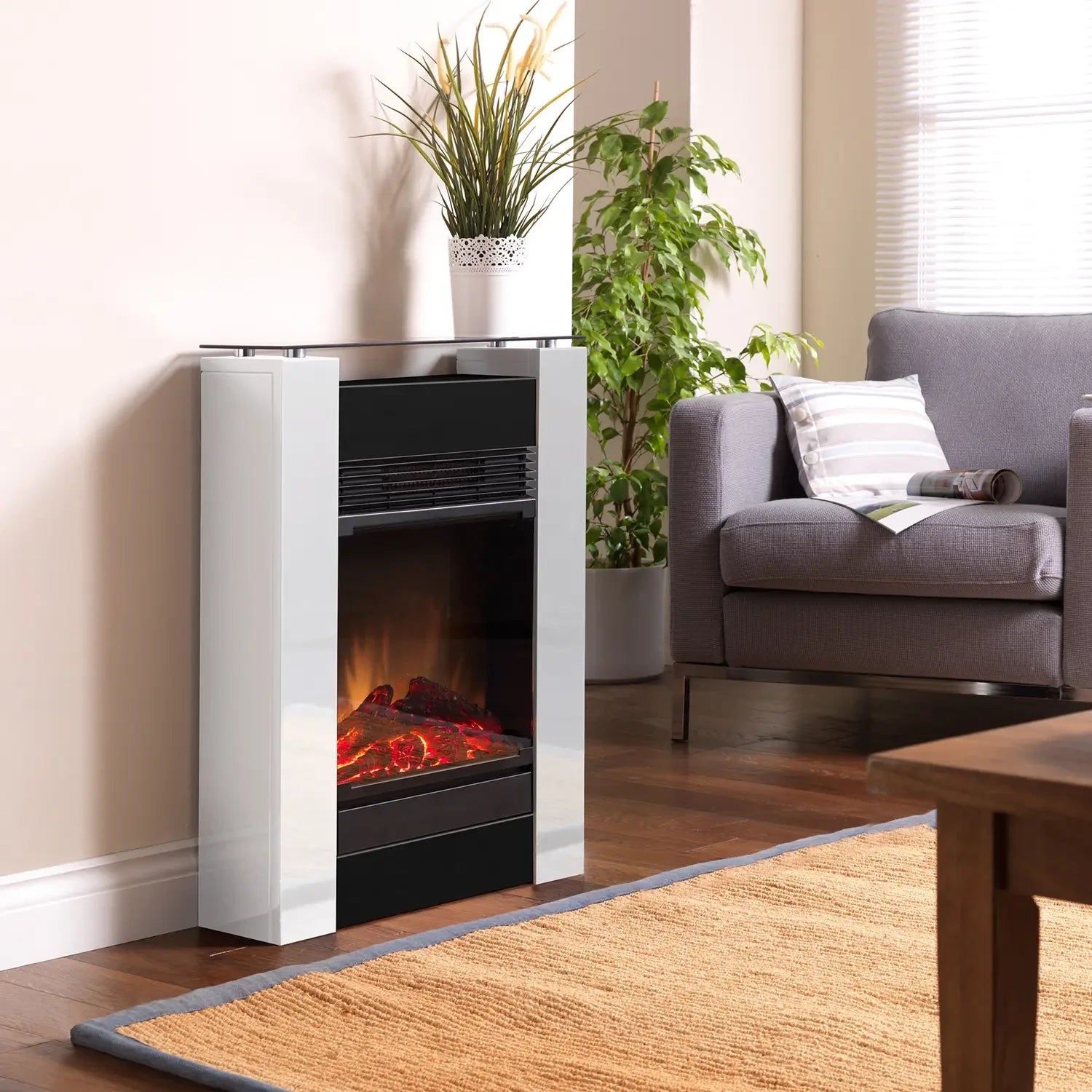 Dimplex Gisella elektrický krb - bílý