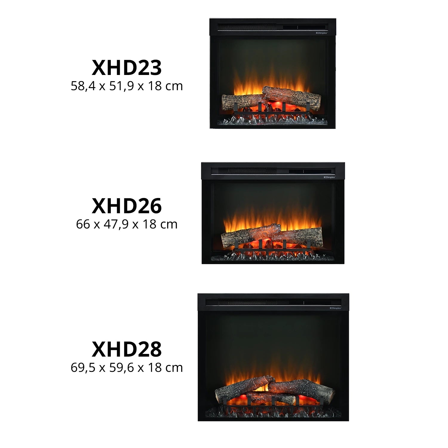 XHDFirebox elektrická krbová vložka – černá