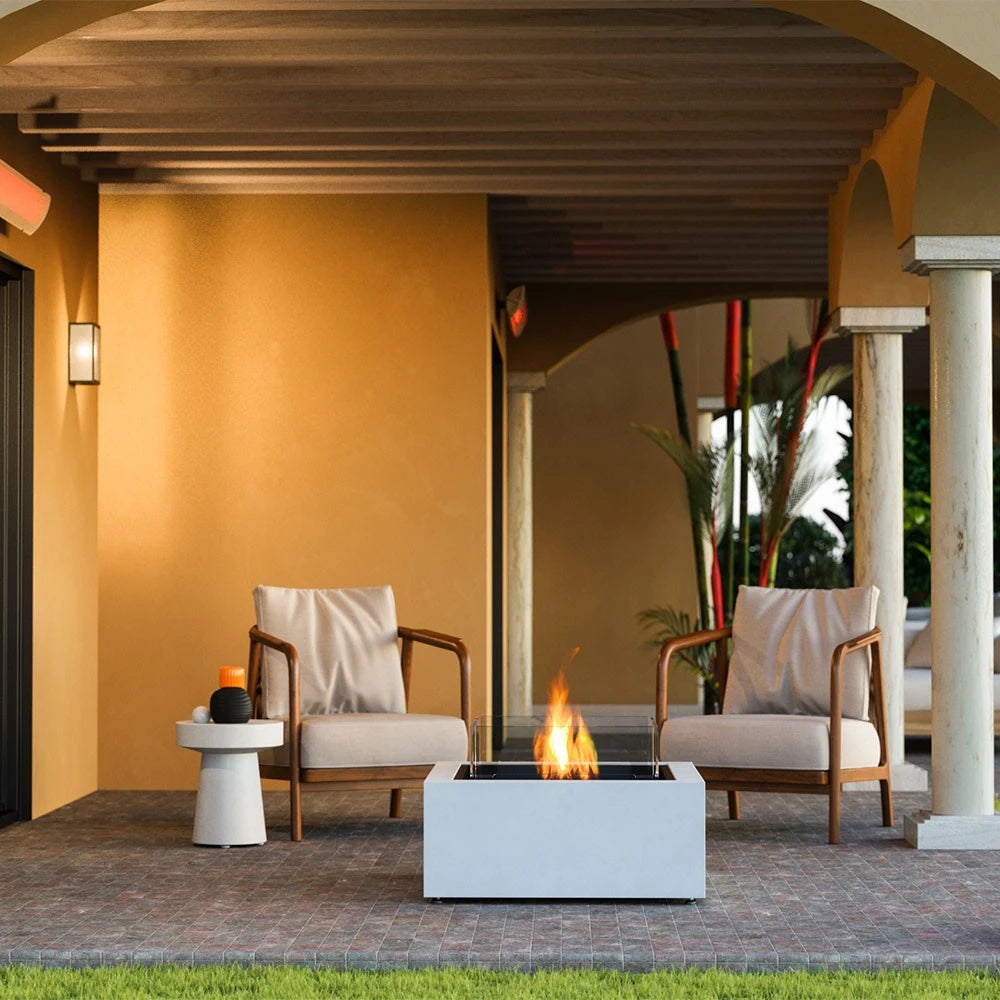 Base 30 - Teak Bioethanol Fire Pit
