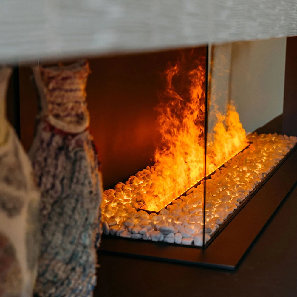 Faber e-MatriX Linear 1300-400 II Wide and Narrow Water Vapour Fireplace