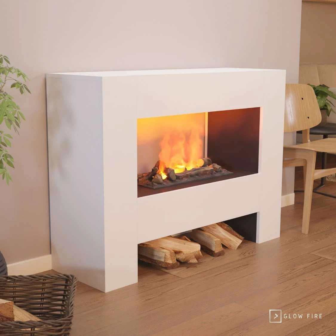 Fallada White – OMC 600 | Volně stojící krb na vodní páru
