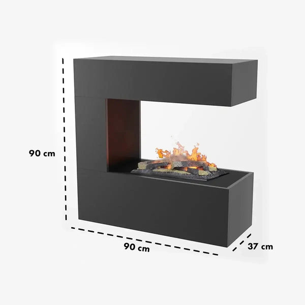 Schiller Wall Grey – OMC 400 | nástěnný vodní parní krb