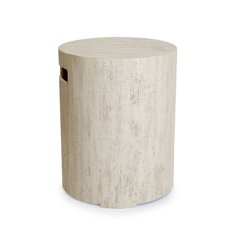 Kryt na plynovou láhev Round Travertine