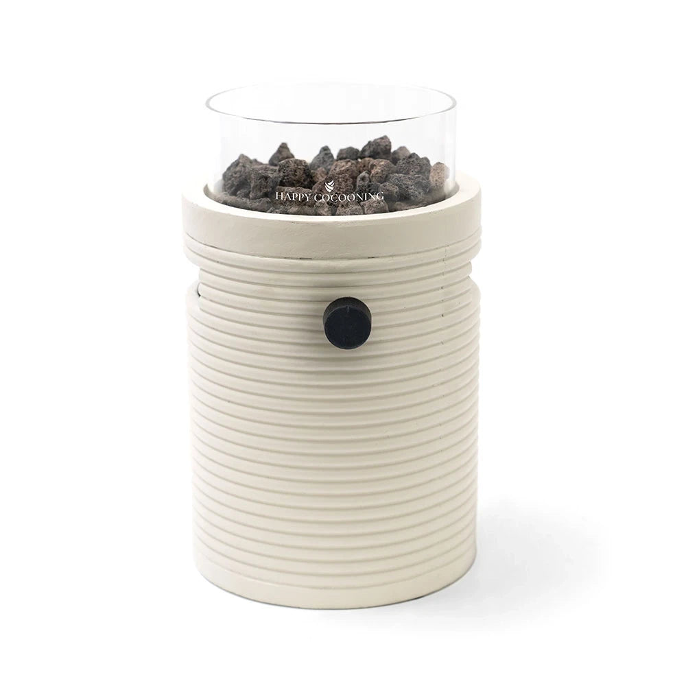 Lumi Groove Oyster Beige – stolní plynový krb