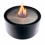ScandiFlames Round Bioethanol Burner Insert 26 cm with realistic lit flame