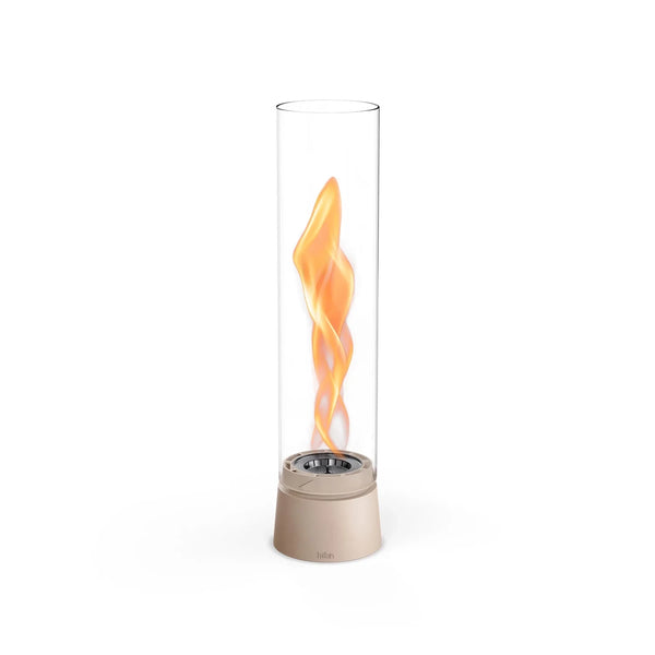Höfats SPIN Air 900 Sand Table Biofireplace with Tall Cylindrical Glass