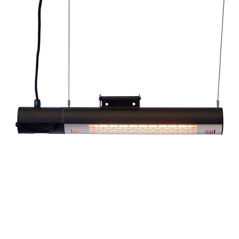 Terasový ohřívač nástěnný 1500 W, černý ovladač