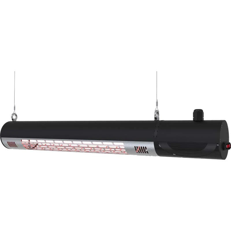 Terasový ohřívač nástěnný 1500 W, černý ovladač