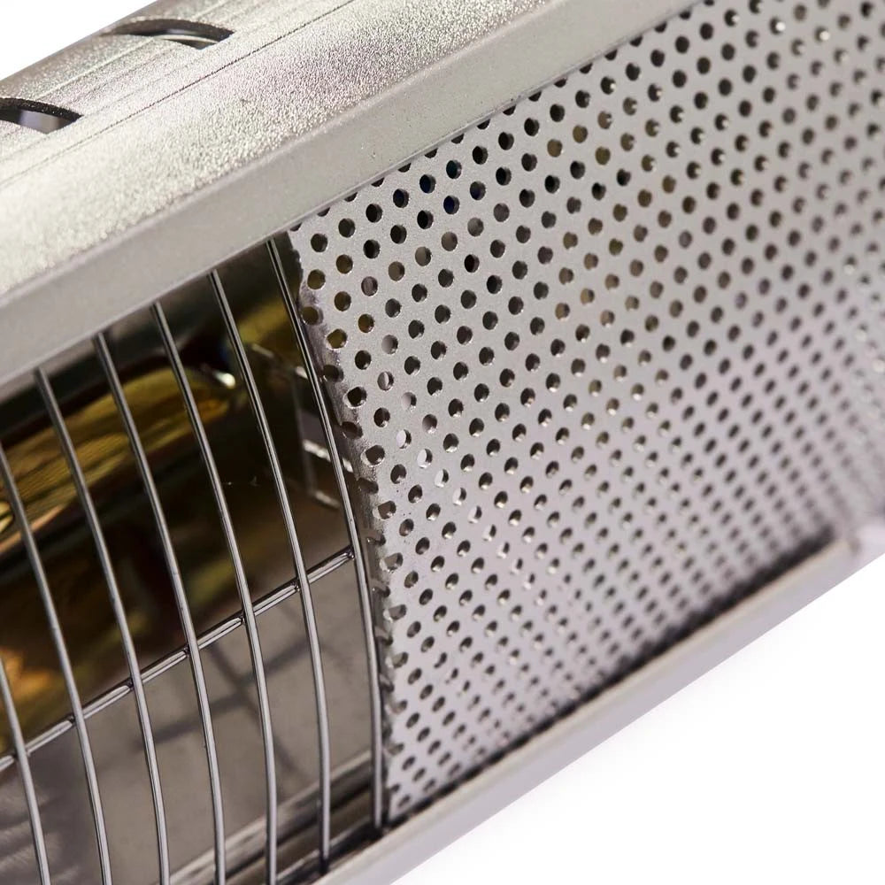Stojací terasový ohřívač 1500 W, GT, stříbrný