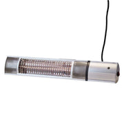 Nástěnné terasové topidlo 500-1000-1500 W, stříbrné