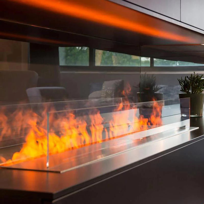 Magic-Fire by Safretti Mistero 1500 water vapour fireplace burner with 153 cm flame line