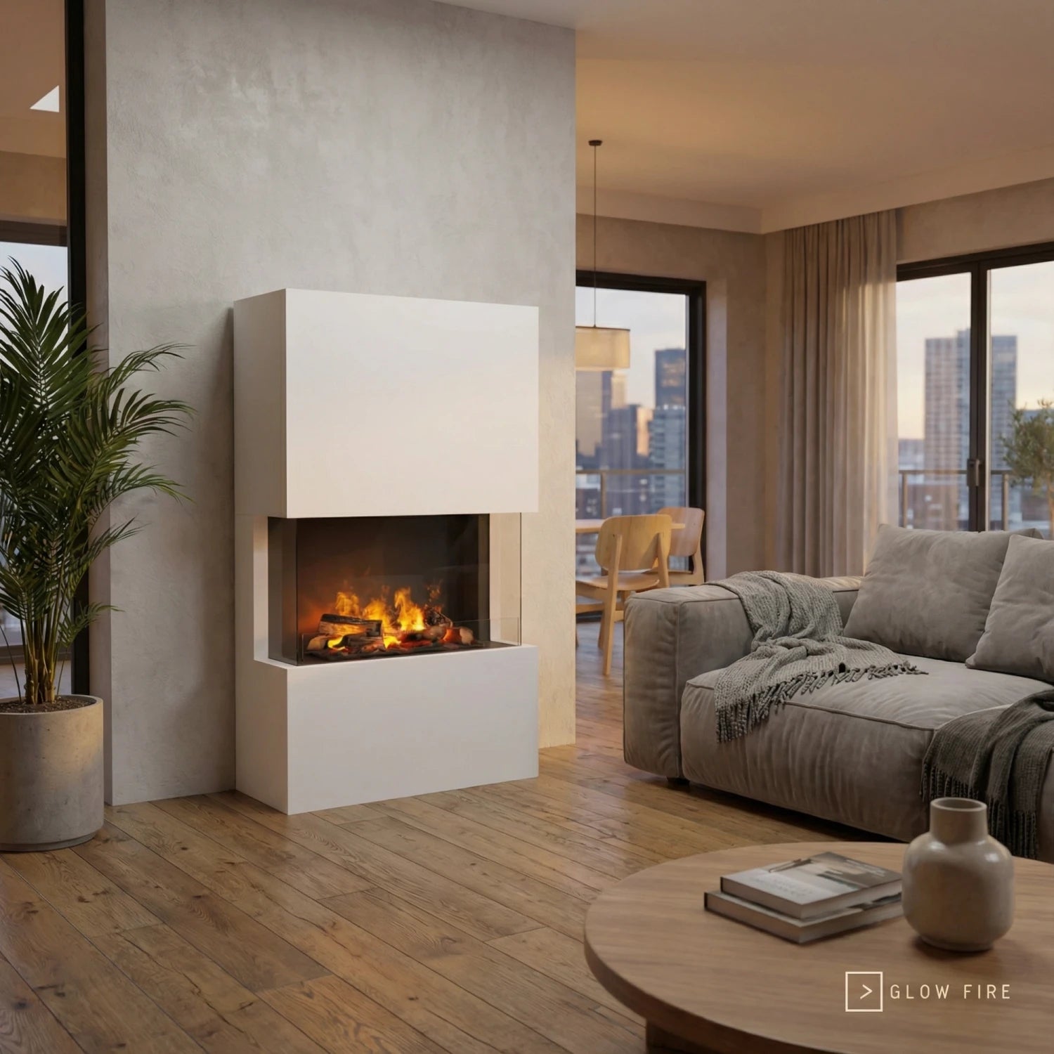 Tucholsky 3stranný bílý – OMC 600 | volně stojící