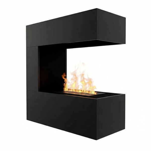Schiller Wall Black - OMC 400 | nástěnný krb na vodní páru