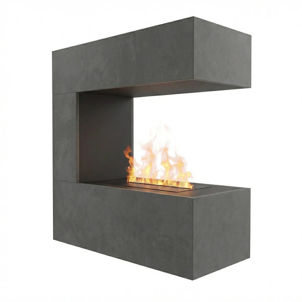 Schiller Wall Grey – OMC 400 | nástěnný vodní parní krb
