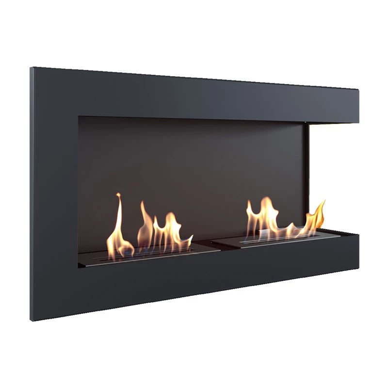 Rohový bio krb 90 cm (pravý)
