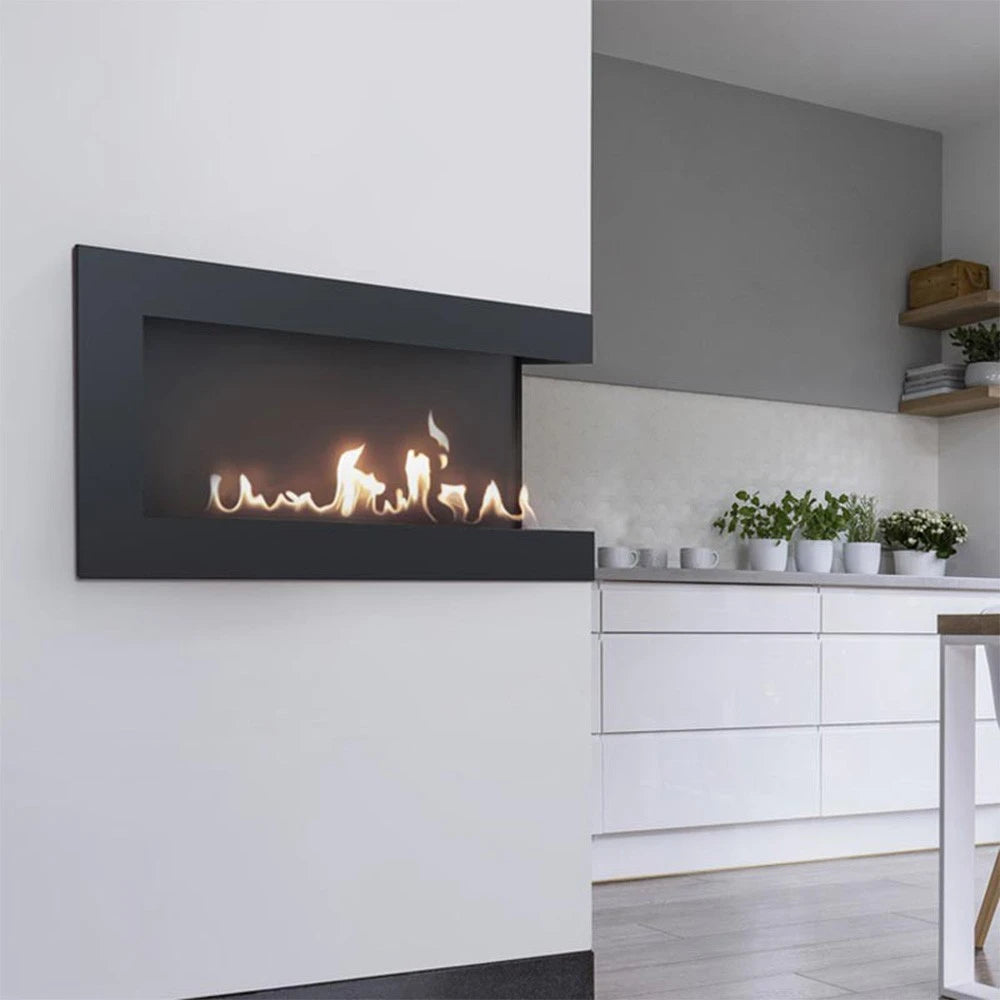 Rohový bio krb 90 cm (pravý)