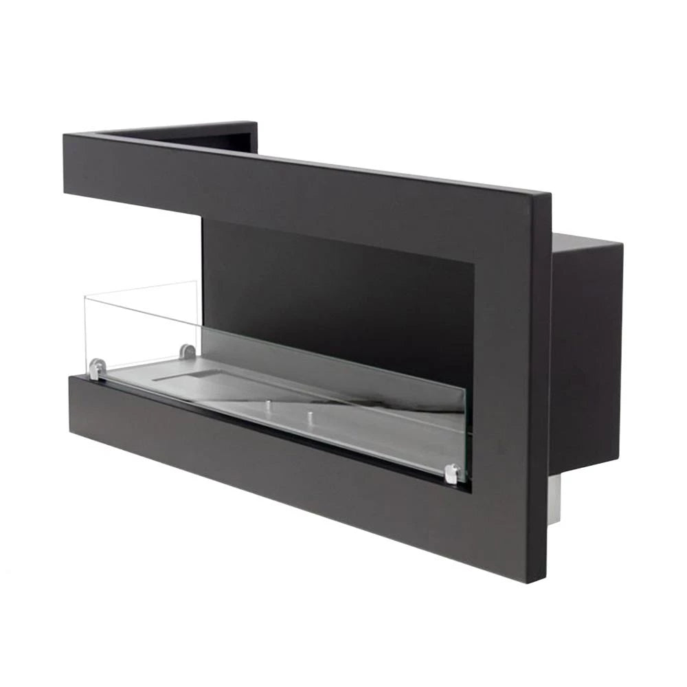 Rohový krb 85 cm – levý