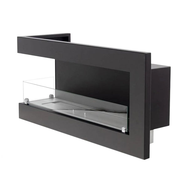 Rohový krb 85 cm – levý