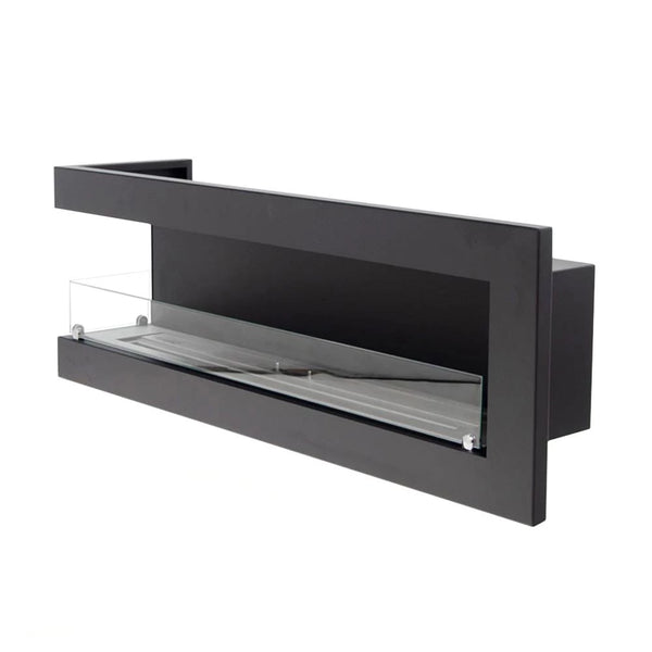 Rohový krb 115 cm - levý