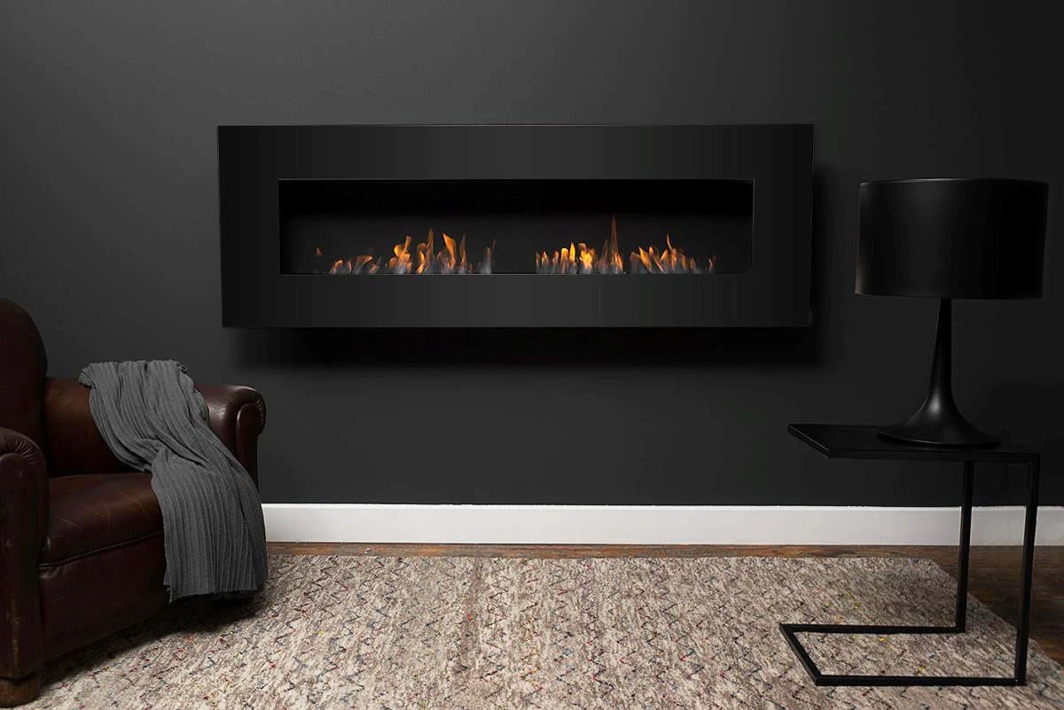 Icon Fires Nero 1750 nástěnný krb - černý